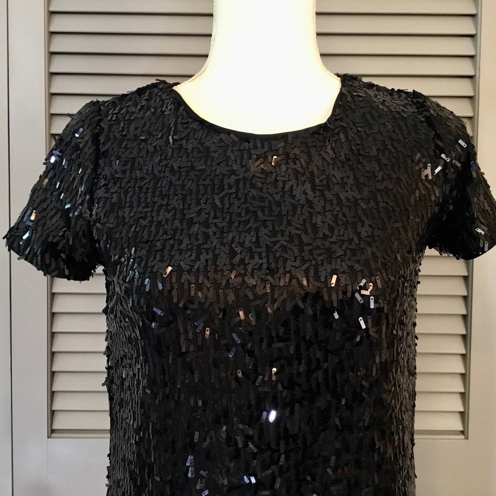 Bar III Black Sequin Dress - Picture 4 of 12